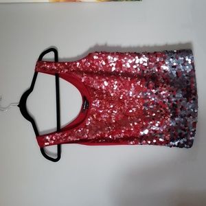ELLEN TRACY SEQUIN TOP